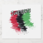 Juneteenth Alkoholflaschenetikett (Einzelnes Label)
