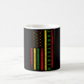 Juneteenth amerikanische Flagge Emanzipation Melan Kaffeetasse (Mittel)