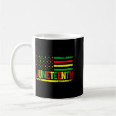 Juneteenth amerikanische Flagge Emanzipation Melan Kaffeetasse (Links)