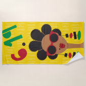 Juneteenth Beach Towel Strandtuch (Vorderseite)