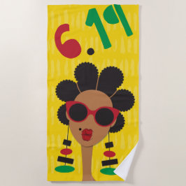Juneteenth Beach Towel Strandtuch