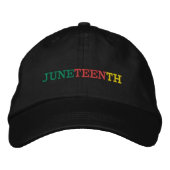 JUNETEENTH BESTICKTE BASEBALLKAPPE (Vorderseite)