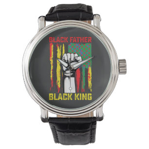 Juneteenth Black Father Day Dad King Freiheit feie Armbanduhr
