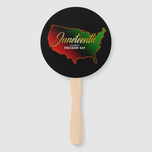 Juneteenth Black Heritage Fächer (Rückseite)