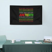 Juneteenth Black History Afro American African Banner (Messeveranstaltung)