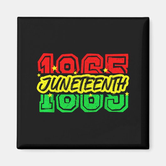 Juneteenth Black History Month 19. Juni 1865 Magnet (Vorne)