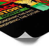 Juneteenth Black History Month Pride Faust Mädchen Poster (Ecke)