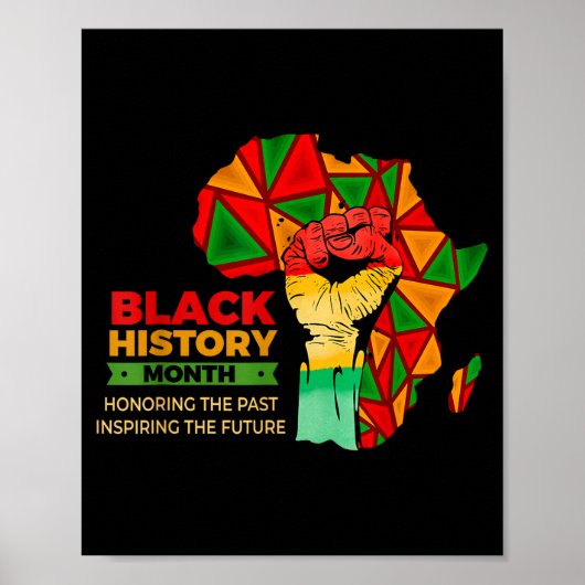 Juneteenth Black History Month Pride Faust Mädchen Poster (Vorne)