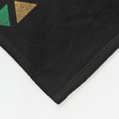 Juneteenth Black History Pride Afro Fr feiern Fleecedecke (Ecke)