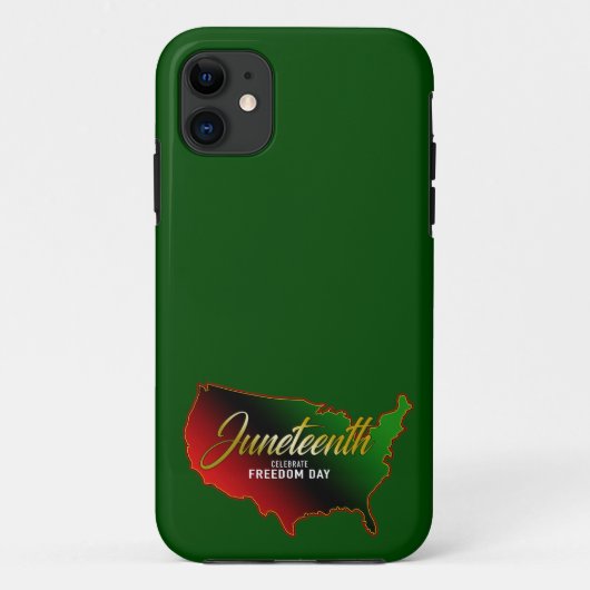 Juneteenth Black Independence Case-Mate iPhone Hülle (Rückseite)