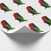 Juneteenth Black Independence Geschenkpapier (Ecke)