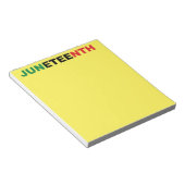 Juneteenth Black Independence Notizblock (angewinkelt)