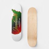 Juneteenth Black Independence Skateboard (Vorderseite)