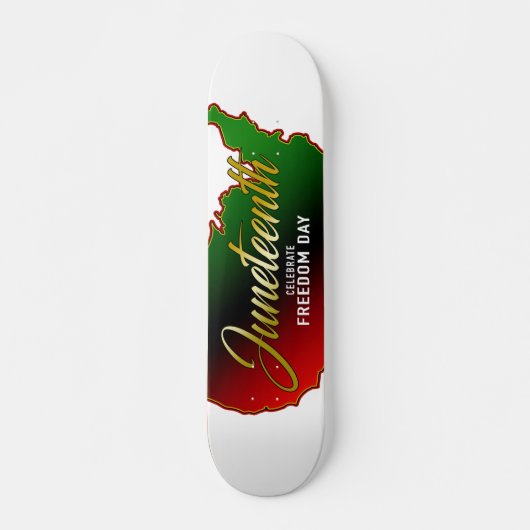 Juneteenth Black Independence Skateboard (Vorne)