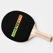 Juneteenth Black Independence Tischtennis Schläger (Seitenansicht)