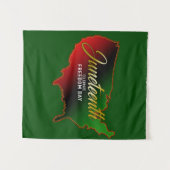 Juneteenth Black Independence Wandteppich (Vorderseite (Horizontal))