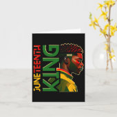 Juneteenth Black King 1 Karte (Gelbe Blume)