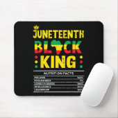 Juneteenth Black King African American Men Boys Ki Mousepad (Mit Mouse)