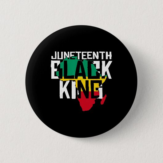 Juneteenth Black King Button (Vorderseite)