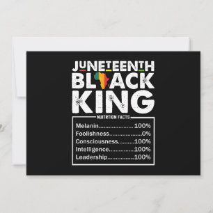 Juneteenth Black King ernährungswissenschaftliche Einladung