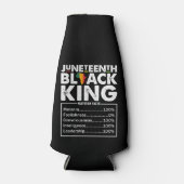 Juneteenth Black King ernährungswissenschaftliche Flaschenkühler (Vorderseite)