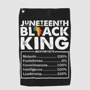 Juneteenth Black King ernährungswissenschaftliche  Golfhandtuch