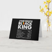 Juneteenth Black King ernährungswissenschaftliche  Karte (Gelbe Blume)