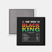Juneteenth Black King ernährungswissenschaftliche Magnet (Vorderseite/Rückseite)