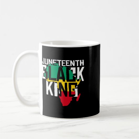 Juneteenth Black King Kaffeetasse (Links)