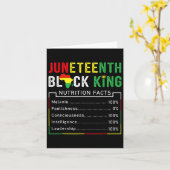 Juneteenth Black King Melanin Vathers Day Men Boys Karte (Gelbe Blume)