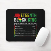 Juneteenth Black King Melanin Vathers Day Men Boys Mousepad (Mit Mouse)