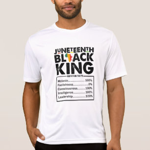 Juneteenth Black King Nährwertangaben Melanin T-Shirt