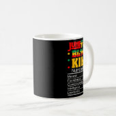 Juneteenth Black King Nährwertangaben Stolz Afri Kaffeetasse (VorderseiteRechts)