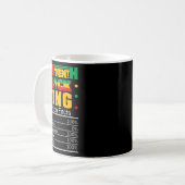 Juneteenth Black King Nährwertangaben Stolz Afri Kaffeetasse (Vorderseite Links)