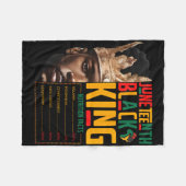 Juneteenth Black King Pride Afrikanische Ernährung Fleecedecke (Vorderseite (Horizontal))