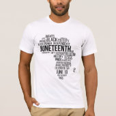 Juneteenth Black Lives Matter Afro American T-Shirt (Vorderseite)