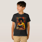 Juneteenth Black Man Reading Books  T-Shirt (Vorne ganz)