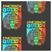 Juneteenth Black Queen Afro Melanin  Stoff (Nahaufnahme)