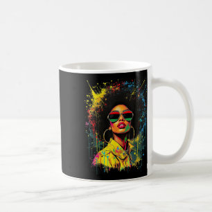 Juneteenth Black Women Afro Melanin African Americ Kaffeetasse