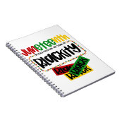 Juneteenth Blackity Black Black Funny Notizblock (Rechte Seite)
