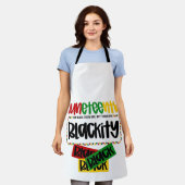 Juneteenth Blackity Black Black Funny Schürze (Getragen)