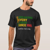 JUNETEENTH Breaking Every Chain 1985 CUSTOM TEXT T-Shirt (Vorderseite)