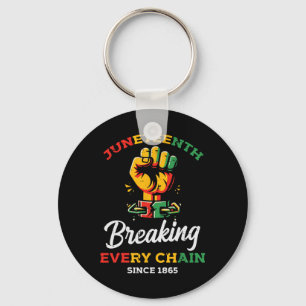 Juneteenth bricht jede Kette schwarze afrikanische Schlüsselanhänger