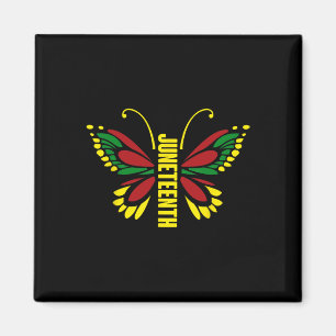 Juneteenth Butterfly American Celebrate Ju Magnet