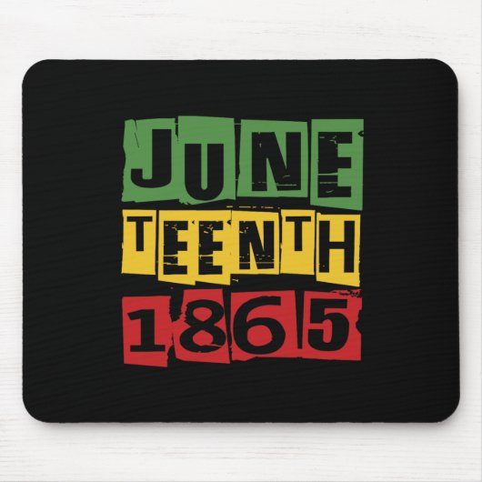 Juneteenth Celebrate Black Freedom 1865 History Mo Mousepad (Vorne)