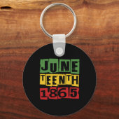 Juneteenth Celebrate Black Freedom 1865 History Mo Schlüsselanhänger (Vorderseite)