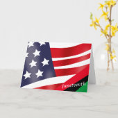 Juneteenth: Celebrate Freedom Karte (Gelbe Blume)