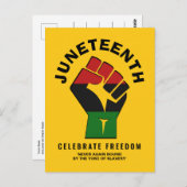 JUNETEENTH Celebrate Freedom Postkarte (Vorne/Hinten)