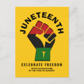 JUNETEENTH Celebrate Freedom Postkarte (Vorderseite)