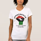 JUNETEENTH Celebrate Freedom T-Shirt (Vorderseite)